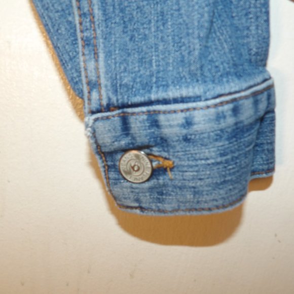 Vintage Nine Planet Denim Trucker Jacket Sz L ( Runs Small ) - Picture 4 of 6